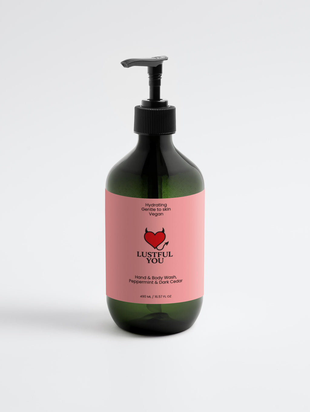 Hand & Body Wash, Peppermint & Dark Cedar